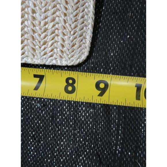 BOGO Katie Loxton Coco Woven Straw Cosmetics Clutch Hello Sunshine Pale Blue - Picture 7 of 7